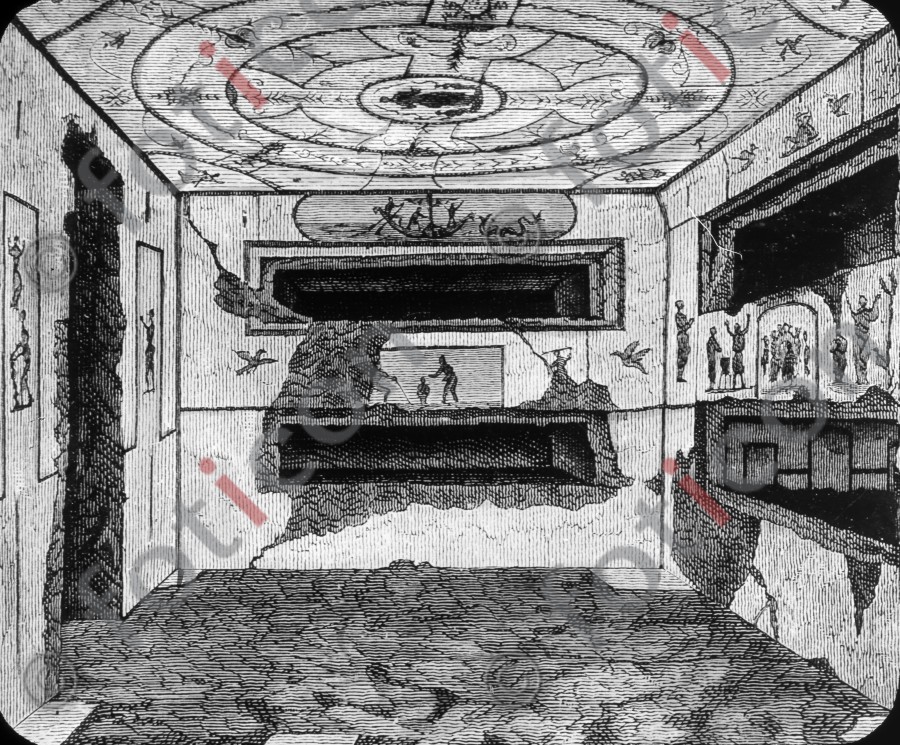Katakombe St. Sebastian | Catacomb St. Sebastian  - Foto simon-107-029-sw.jpg | foticon.de - Bilddatenbank für Motive aus Geschichte und Kultur
